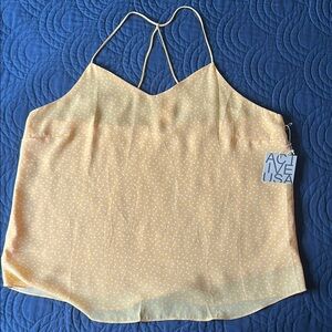 Active USA Yellow Polka Dot Camisole